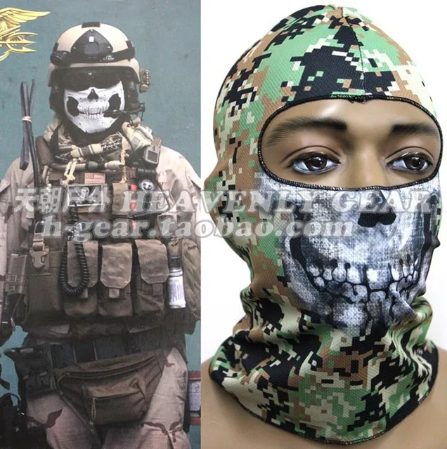 2015 NEW SKULL FACE MASK SCULL BANDANA MOTORCYCLE SNOWBOARDS Ghost