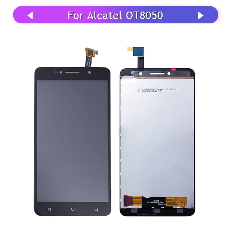 ЖК-дисплей для Alcatel One Touch Pixi OT8050 8050 5 шт. сенсорный экран в сборе стеклянная панель
