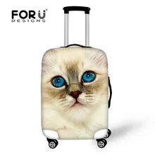 Милый животный Кот чемодан с надписью защитный чехол для 18-30 дюймов чемоданы водонепроницаемые чехлы для багажа эластичные багажные аксессуары