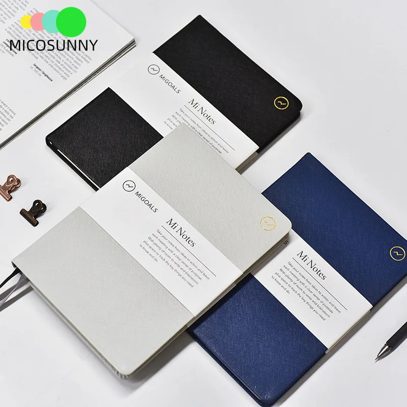 

A5 Hardcover Leather Office Notebook Daily Journal Simple Journal Planner Notepad Office Stationery Customize LOGO C20 D30