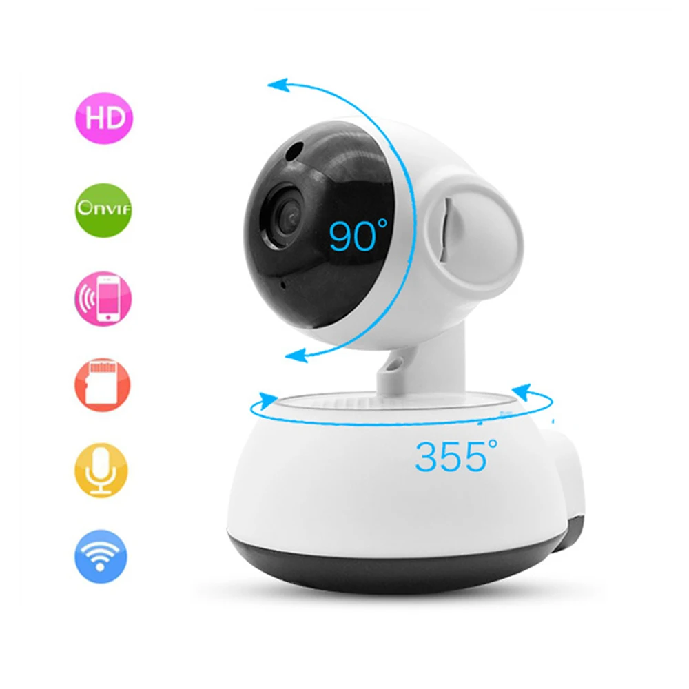 

720P HD Surveillance Wireless Camera Rotatable Network Smart Home Security IP Cameras Night Vision Baby Monitor