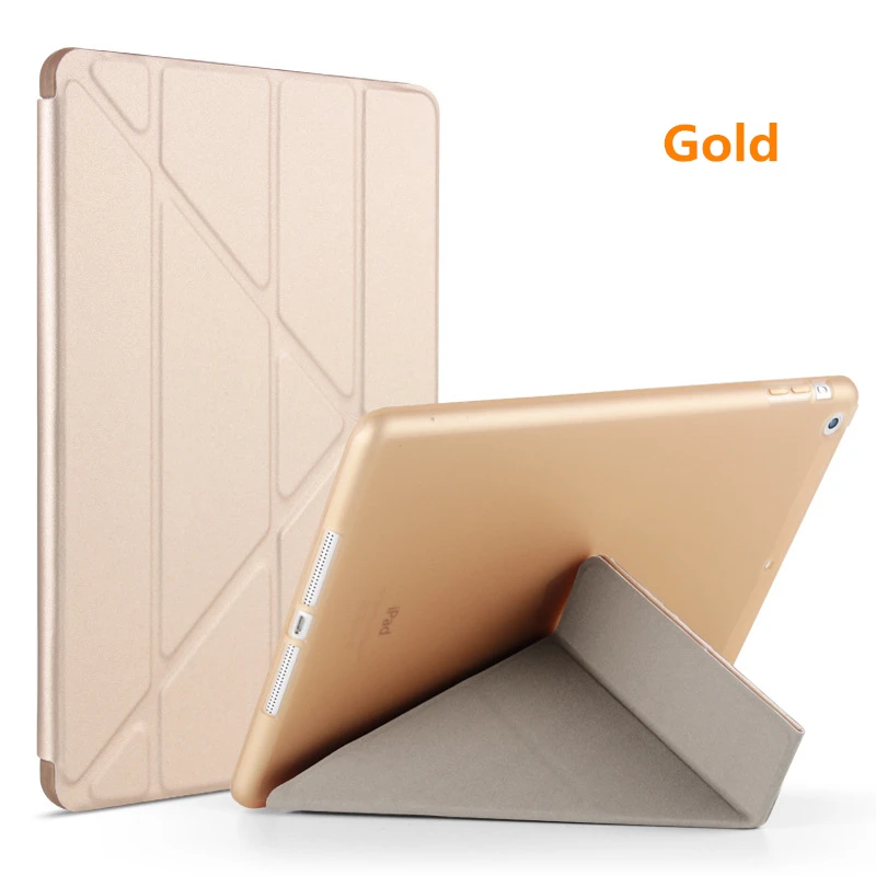 Чехол для ipad air Flip Stand Case для ipad 6 9,7 дюймов PU полный ударопрочный для ipad air 2 смарт-чехол для ipad air Case - Цвет: Gold