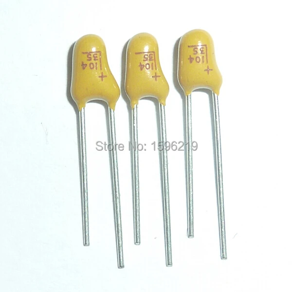 

20pcs Tantalum capacitor 0.1uF 35V Brand New 35V0.1uF DIP Radial