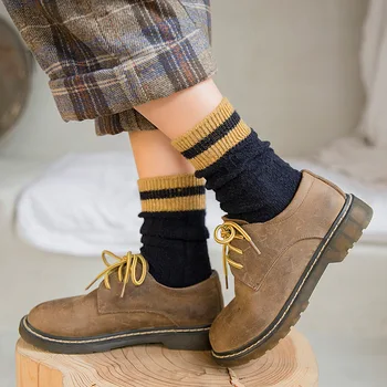

Fashion Japanese Cute Socks High Quality Women Fashion Wool Ankle Crazy Socks Winter Women Christmas Socks