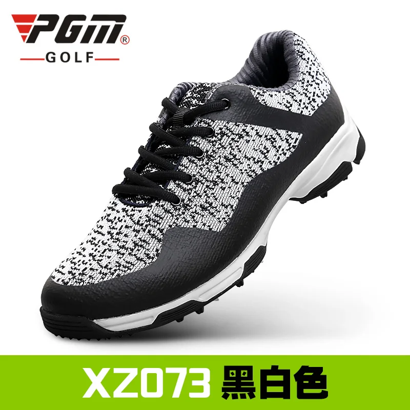 2018 New Summer PGM Golf Sports Lace Shoes Men's Shoes Breathable Waterproof Sneakers Breathable Woven Cloth Not Easily Deformed