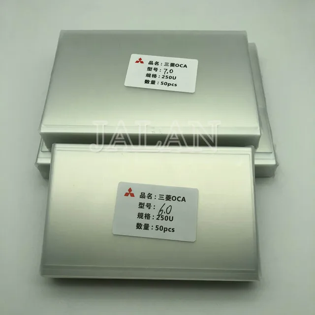 Película adhesiva OCA de 250um para tableta Mitsubishi 6,3, 6, 7, 8, 10,2, 10,5, 9,7 pulgadas, almohadilla para lengüeta, vidrio, OCA, pegamento, laminación, reparación de pantalla Lcd Película adhesiva OCA de 250um para tableta Mitsubishi 6,3, 6, 7, 8, 10,2, 10,5, 9,7 pulgadas, almohadilla para lengüeta, vidrio, OCA, pegamento, laminación, reparación de pantalla Lcd