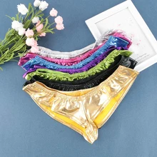 1 шт., женские, женские, специальные, гламурные, v-стринги, трусики-стринги, трусики, металлическое белье, бикини, трусы, сексуальное нижнее белье