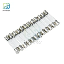 10 шт. 6*30 предохранители из быстробдувного стекла Ассорти Комплект 6*30 мм 250 в 1A 2A 3A 4A 5A 7A 8A 10A Ампер трубчатые предохранители