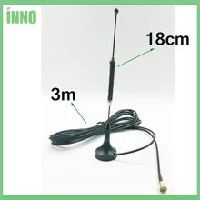 20pcs/lot 4G LTE Antenna SMA Male 10dbi 3g 4g lte Aerial 698-960/1700-2700Mhz with magnetic base RG174 3M Cable Sucker Antenna 1pc gsm 3g 4g small sucker antenna omni car aerial with 1 5m cable sma male connector