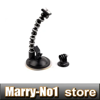 

2 in 1 small PANNOVO Steering Car Glass Suction Cup + Tripod Mount Adapter for GoPro HERO 2 /3/3+