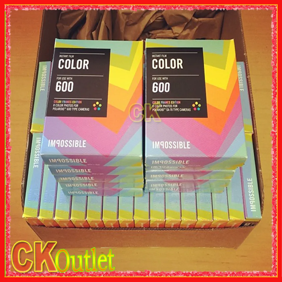 Impossible Project Color Film for Polaroid 600 636 2000 Type Camera Color Frames Edition Free Gift
