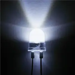 500 шт. LED 10 мм 0.5 Вт белый с круглым 280 280kmcd светоизлучающих Диоды светодиодов для DIY электроники componen