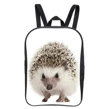 New Popular 12 Inch Cool Printing Hedgehog Animal Baby Boys Backpack Children Girls School Bags Kids