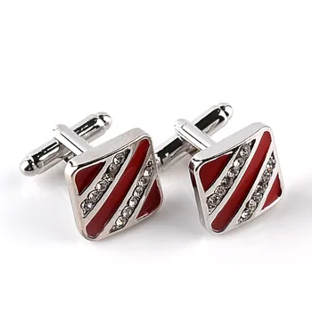 New Fashion Two-color Square Cufflinks