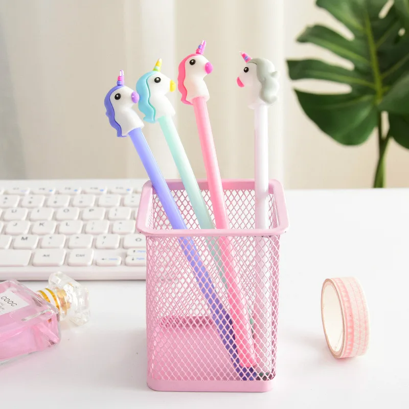

1pcs kawaii Marker Pens cute cartoon Unicorn pattern office Stationery Permanent Graffiti Art Marker sign signature pen