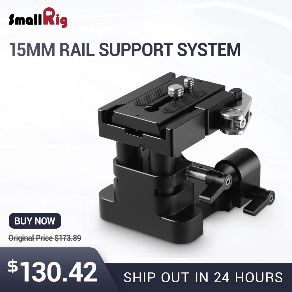 

SmallRig DSLR Camera Rig Universal 15mm Rail Support System With Quick Release Arca Plate High Adjustable 2092