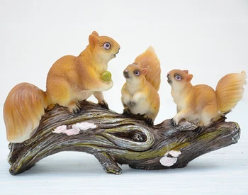 

little squirrel bird Home Furnishing decorative garden Dr lawn garden outdoor sculpture crafts ornaments UP resin dies spinner