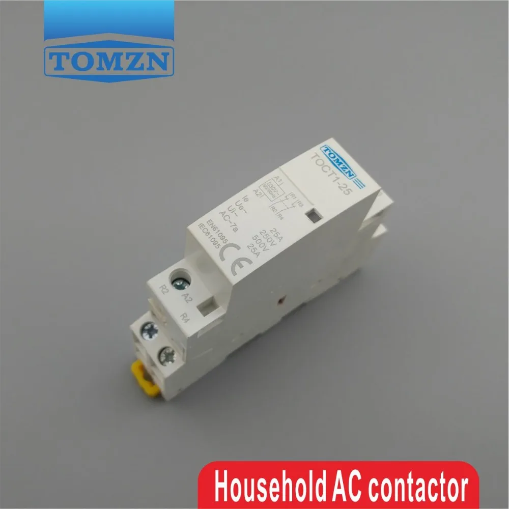 contacteur modulaire domestique din deux fermetures normales 02