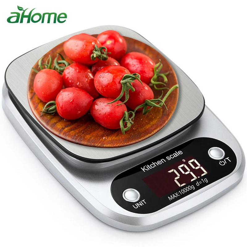 

10kg /1g LED Electronic Digital kitchen Scale Balance Cuisine Food Scale Cooking Measure Tools Stainless Steel Weighing Measure