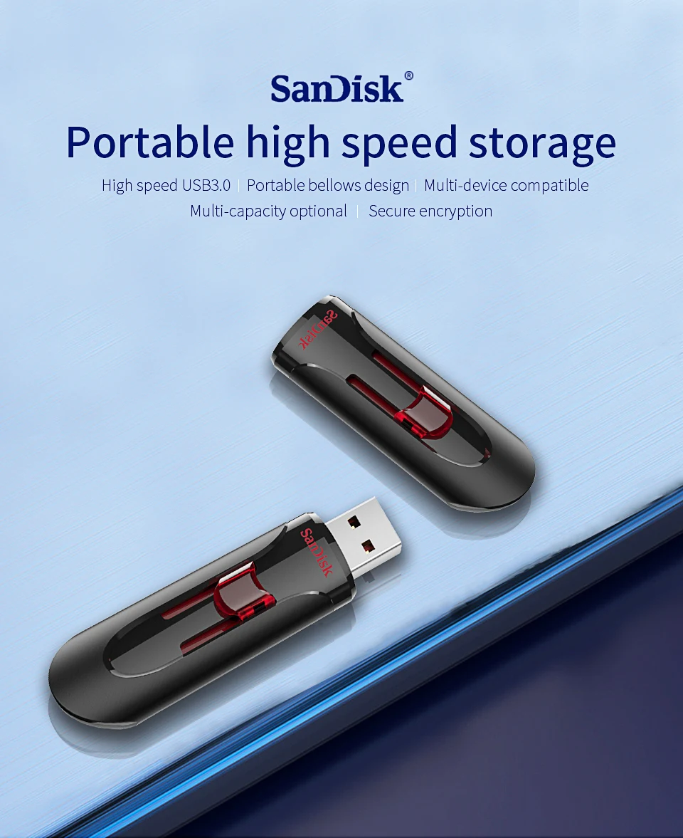 SanDisk CZ600 USB 3,0 Флешка 64 Гб 16 Гб usb Флешка 32 Гб USB флеш-накопитель 128 ГБ Кле usb карта памяти Флешка 3,0 memoria U диск