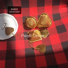 Золотой цвет из нержавеющей стали ситечко для чая Пирамида/Круглый/Сердце Чайный фильтр сетчатый фильтр чайные инструменты 1 шт./лот