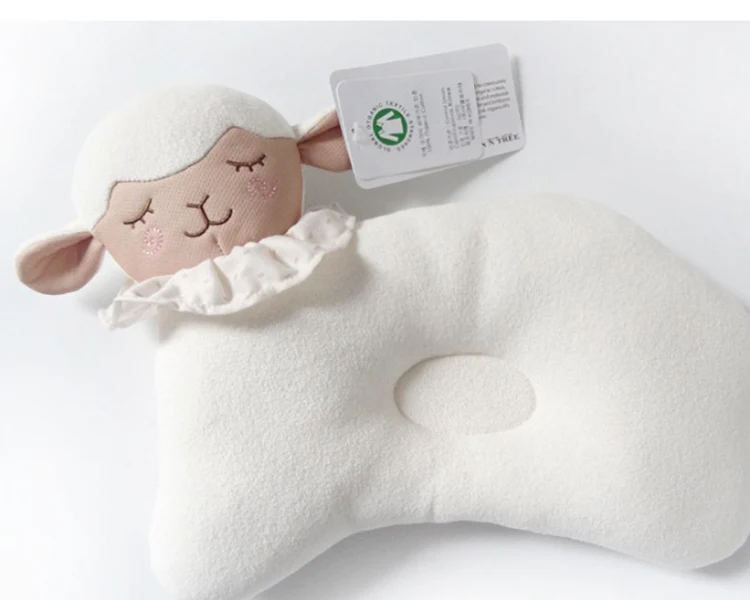 AAG хлопковая детская подушка Дышащие Детские формирующие подушки для предотвращения плоской головы эргономичная подушка для новорожденного подушка для защиты головы 0