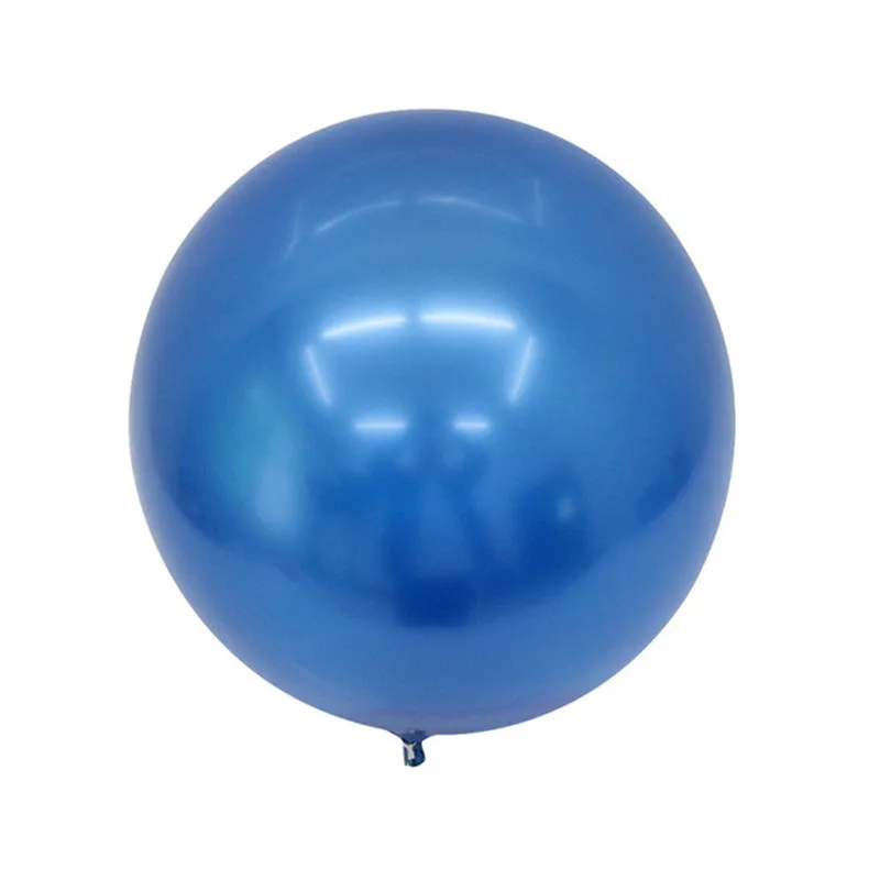 1 шт., 18 дюймов, металлические воздушные шары для свадебной вечеринки, воздушные шары с днем рождения, 4D Пузырьковые металлические хромированные воздушные шары, воздушные шары с гелием - Цвет: blue