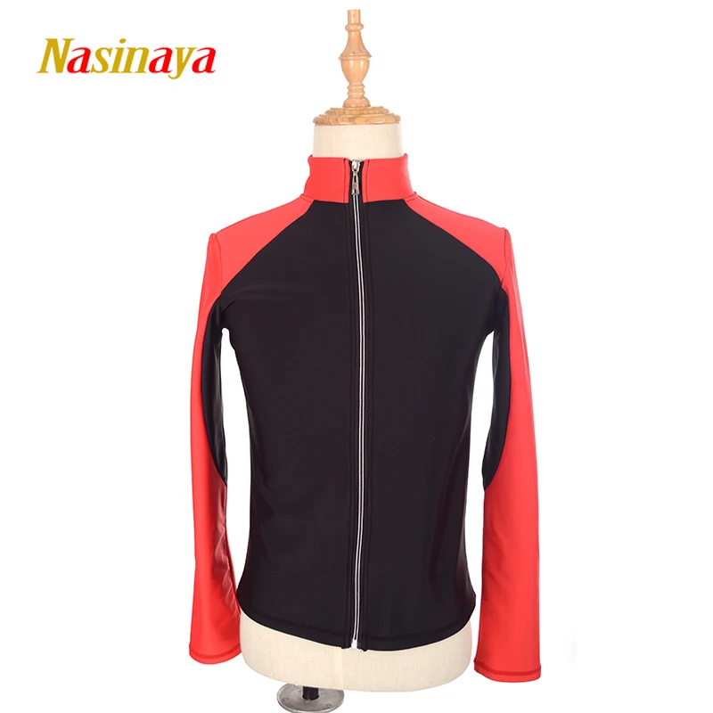 

Customized Costume Ice Skating Figure Skating Tops Jacket Gymnastics Velvet Warm Fleece Adult Child Boy Girl Training Clothing