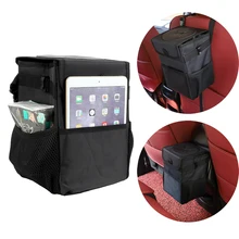 LEEPEE Автомобильная Задняя сумка для хранения, автомобильная мусорная корзина, большие компактные аксессуары для интерьера, водонепроницаемая креативная складная коробка для хранения