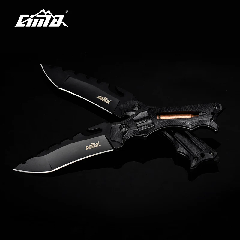 CIMA Bullet Tactical knife! Outdoor survival hunting knife, G10 Handle,AUS-8 Steel