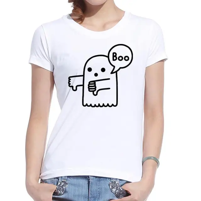 Compre Camiseta De La Mujer Ulzzang Harajuku Camiseta Kawaii Ghost