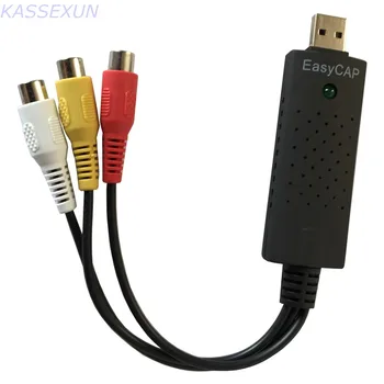 

2017 USB2.0 tv tuner card video capture with Audio TV DVD VHS Audio AV Adapter for computer windows, mac, linux Free shipping