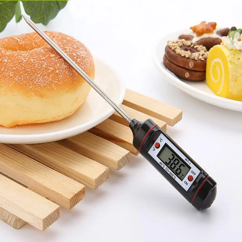 Металлические Цифровые Гигрометры, электронный термометр для еды, иглы для измерения жидкости, температуры хлеба, молока, кухонные инструменты для выпечки кондитерских изделий