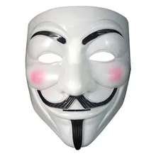 1Pc tipo anónimo Fawkes adulto disfraz macka mascaras de halloween el V de Vendetta fiesta mascarada de Cosplay máscara