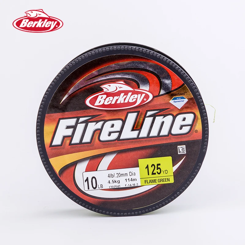 BERKLEY FireLine 125yd/114m пламя зеленая оплетка Карп рыболовные линии супер сильные тонкие гладкие снасти Pesca аксессуары 4-30LB