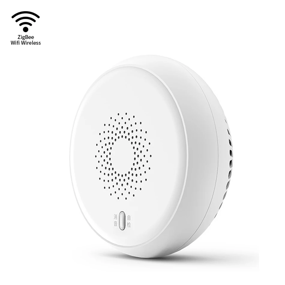 

2019 Zigbee-Smart Home Wifi Smoke Sensor Detector Anti-Fires Smart Sensor Fires Protection Home Security Safety Alarm System