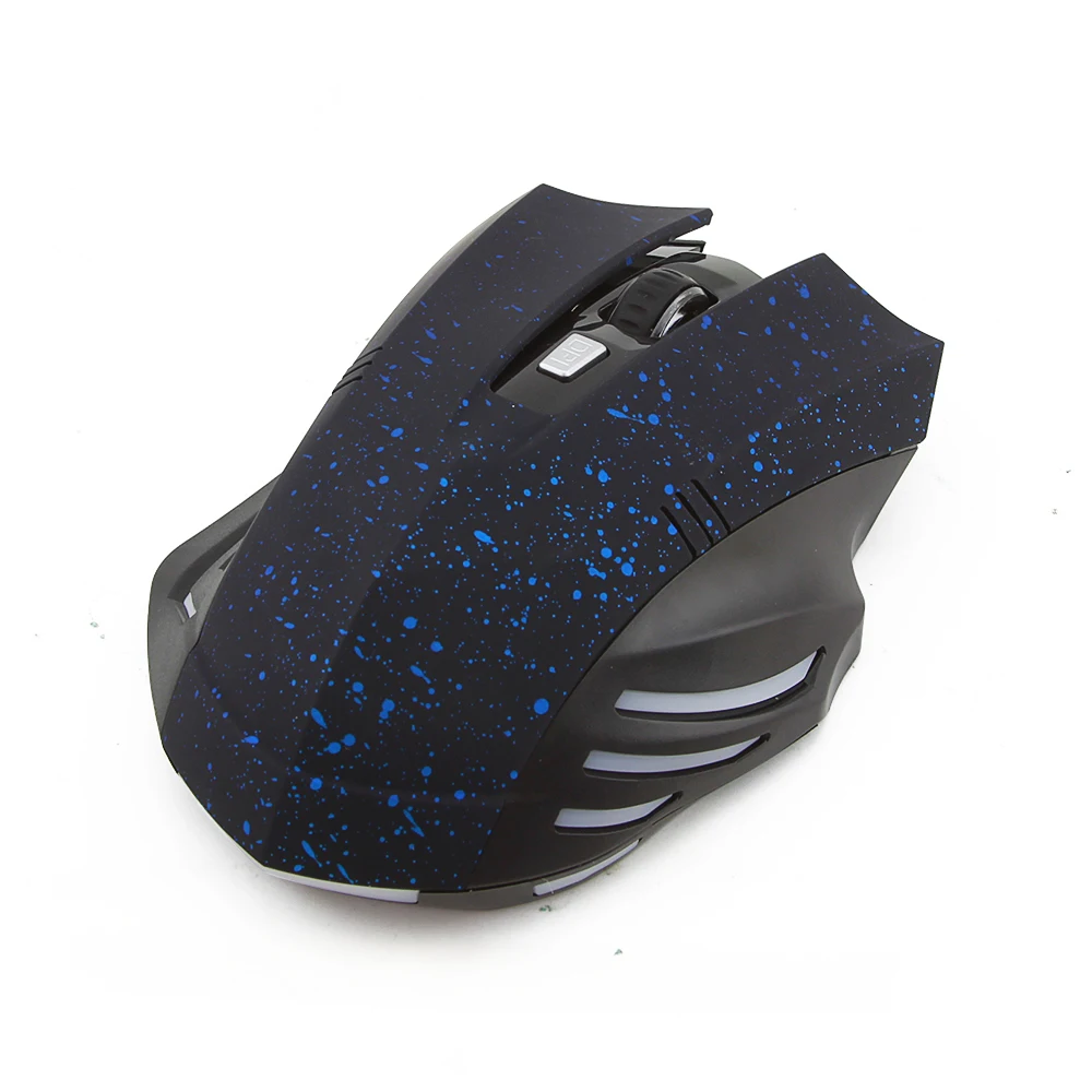 2.4GHz Wireless Mouse Computer Gaming Optical Mice Gypsophila Pattern 6D 1600DPI Game Mause With Mouse Pad For PC Laptop Gamer