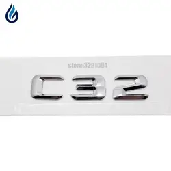 Для Mercedes Benz C Class C32 AMG 190E W201 W202 W203 W204 W211 W210 W212 числа буквы наклейка на багажник значок Стикеры