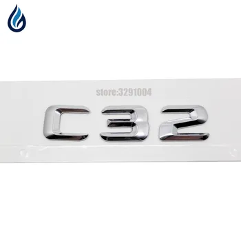 

For Mercedes Benz C Class C32 AMG 190E W201 W202 W203 W204 W211 W210 W212 Number Letters Rear Trunk Emblem Badge Sticker