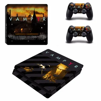 

Game Vampyr PS4 Slim Skin Sticker For Sony PlayStation 4 Console and 2 Controllers PS4 Slim Skin Sticker Decal Vinyl