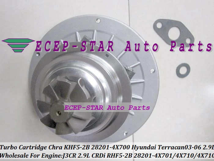 Turbo Cartridge CHRA RHF5-2B KHF5-2B 28201-4X700 28201-4X701 282014X710 28201-4X710 Turbocharger For HYUNDAI Terracan 2003-06 J3 J3CR 2.9L CRDi (6)