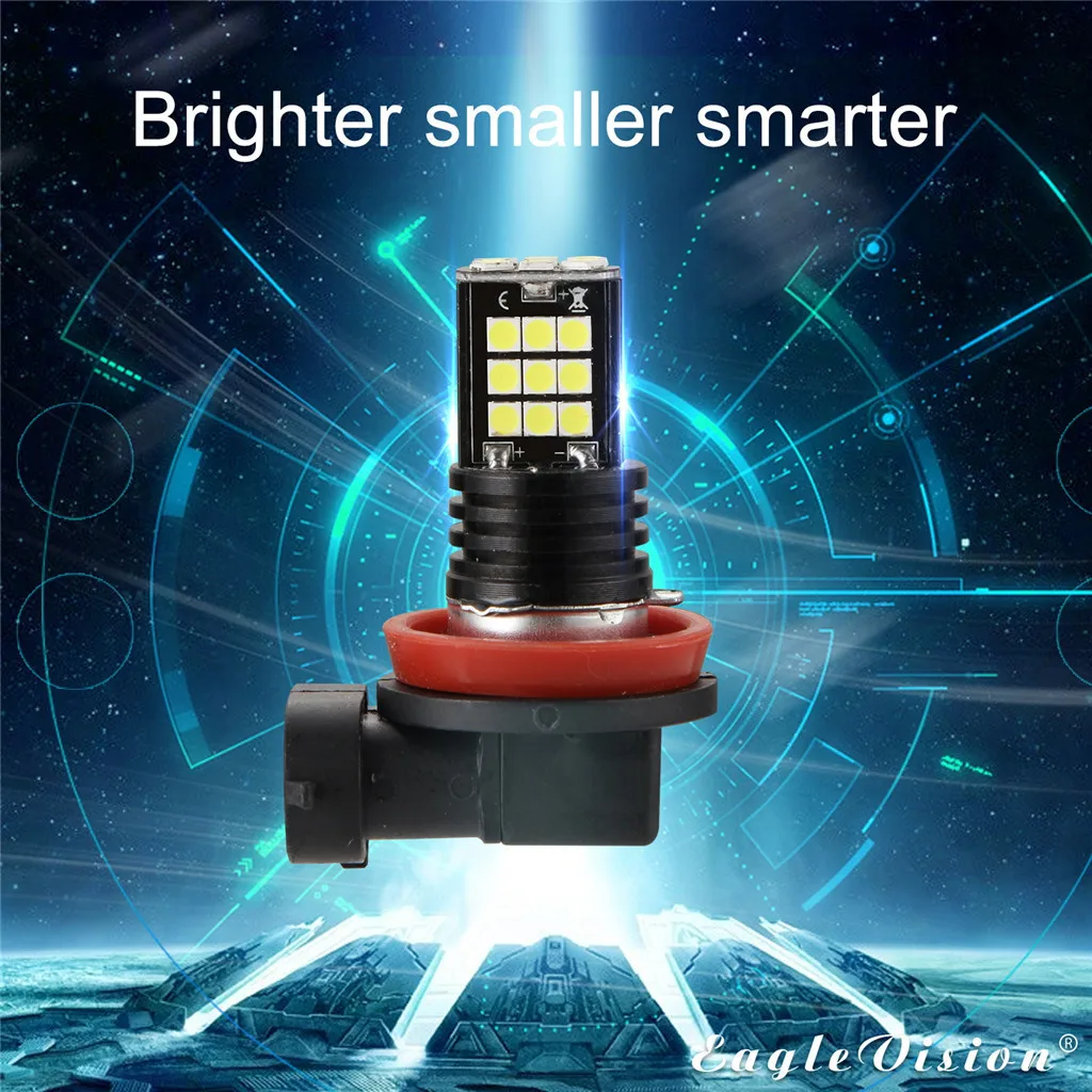 2 шт. светодиодный противотуманный фонарь H8 H9 H11 3030 24 SMD светодиодный RGB Автомобильная фара противотуманная лампа 24 Вт 6000K светодиодный фонарь для автомобильных аксессуаров