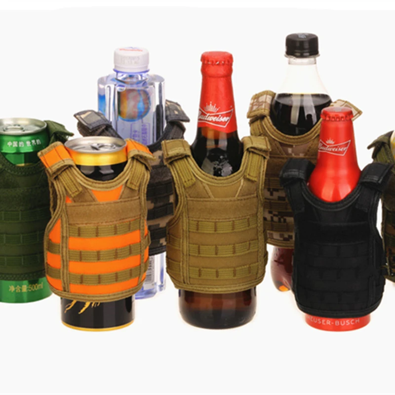 Mini gilet tactique Molle pour la chasse, ensemble de bouteilles de  boissons, bretelles réglables, 12 ou 16oz, bidons de boissons | AliExpress