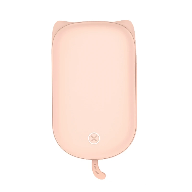  2 en 1 lindo calentador de manos eléctrico USB calentador recargable 9000mAH banco de energía 5V Mi