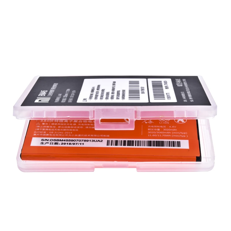 2018 Оригинальная батарея Xiaomi BM45 для Redmi Note 2 Bateria Hongmi Red Rice Note2 3020mAh Li Ion