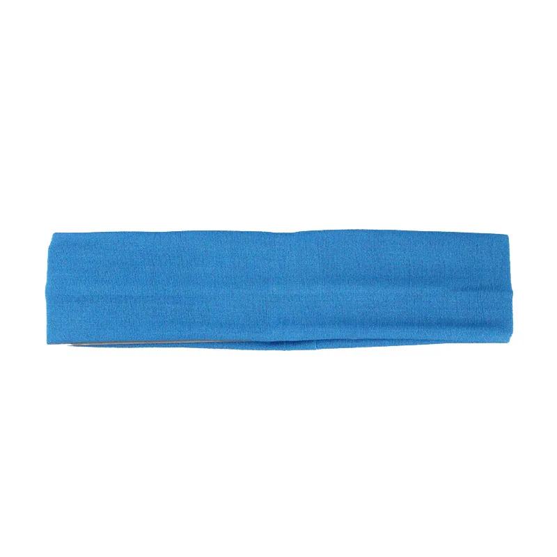 Эластичные повязки для волос для йоги, хлопковые принадлежности для йоги, спортивная повязка на голову, впитывающая пот, модная повязка на голову - Цвет: blue