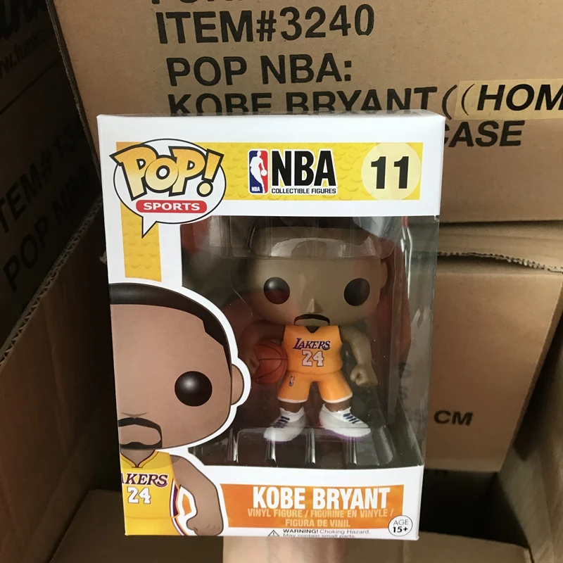 Официальный Funko pop L.A. Лейкерс Кобе Баскетбол супер звезда игрока качающейся