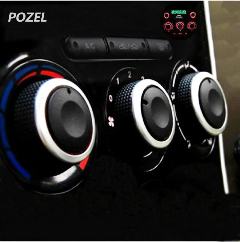3pcs/set Car AC Knob For Ford Focus 2 Focus 3 MK2 MK3 2005 2017 Mondeo