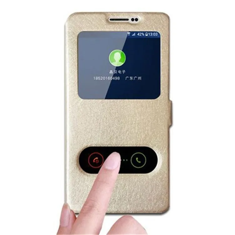 A9 Double View Window Leather Case Cover Fundas for Huawei Y 5ii / 5 II Y5 2nd Gen CUN-U29 CUN U29 |