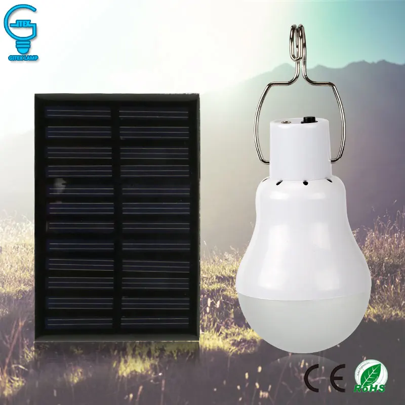 

LED Solar Bulb Outdoor Solar Light 15W 130LM Solaire Lamba Lantern Solar Energy Charged Camping Light Tent Solar Lamp